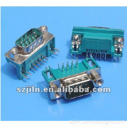 9P 2 rows D-SUB electric male female connectors with right angle/straight